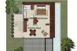 025_Floor Plan_Prime Pool Villa_Downstairs (bedroom) -Layout The Vijitt